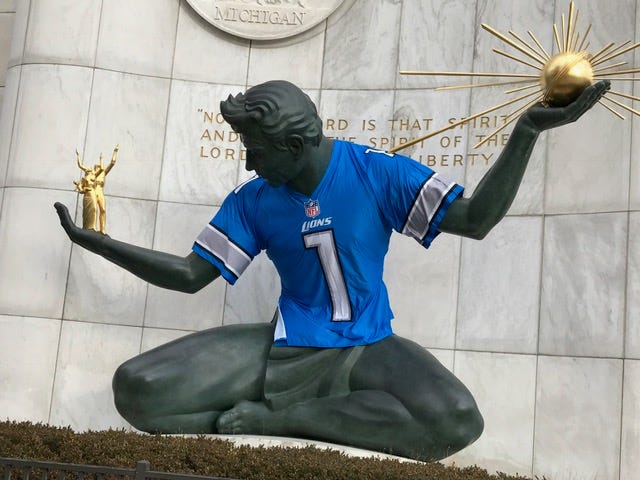 detroit lions spirit jersey